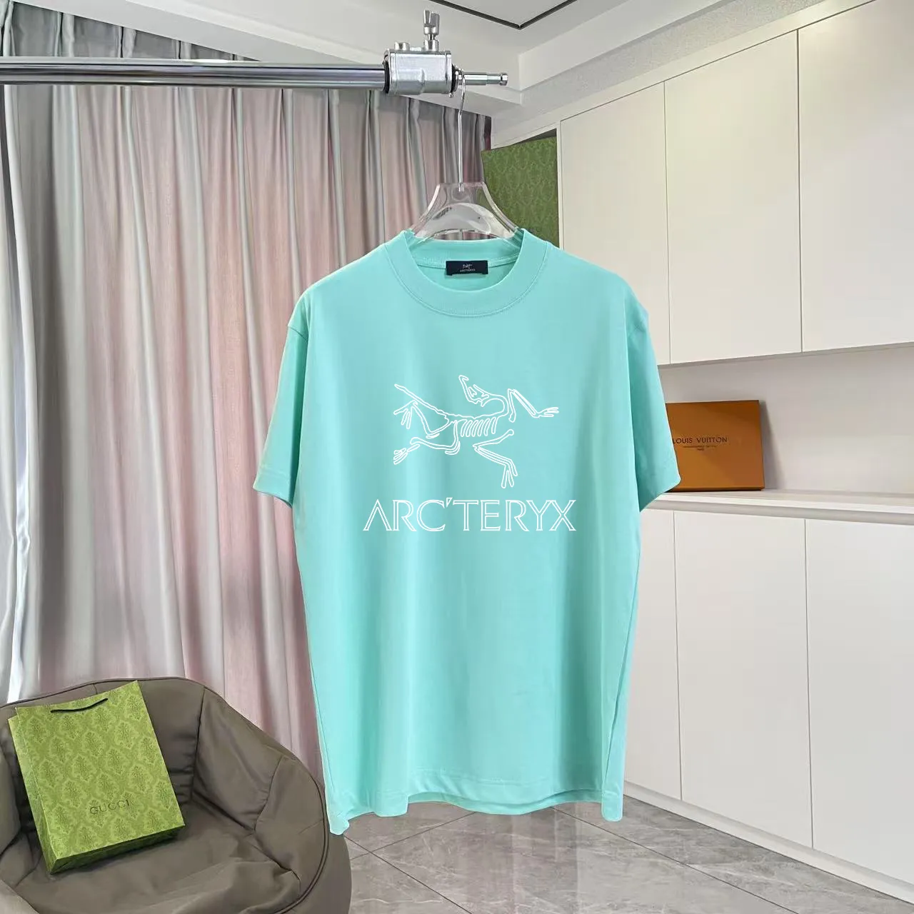 ARC'TERYX* 2025 New Arrival logo t g Same Style Size：S M L XL XXL ：Black White Green